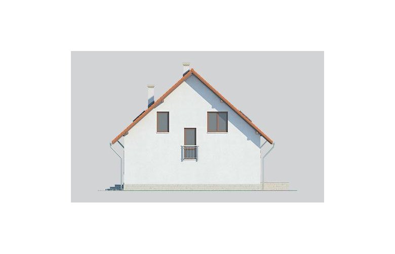 Projekt domu jednorodzinnego LK&649 - elewacja 3