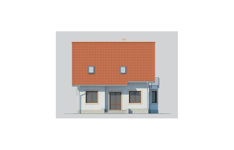 Projekt domu jednorodzinnego LK&649 - elewacja 4