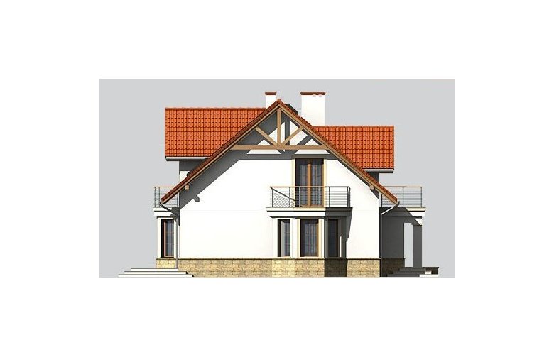 Projekt domu jednorodzinnego LK&656 - elewacja 2