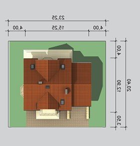 Usytuowanie budynku LK&656 w wersji lustrzanej