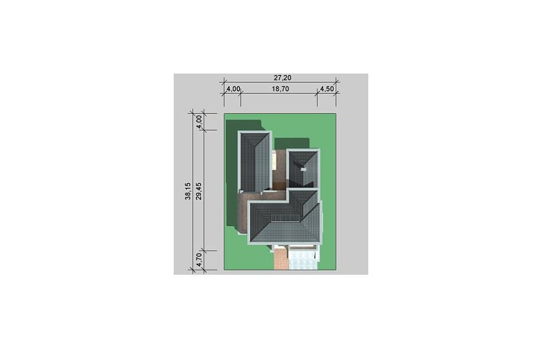 Projekt domu szkieletowego LK&654 - Usytuowanie