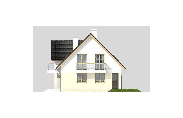 Projekt domu jednorodzinnego LK&664 - elewacja 2