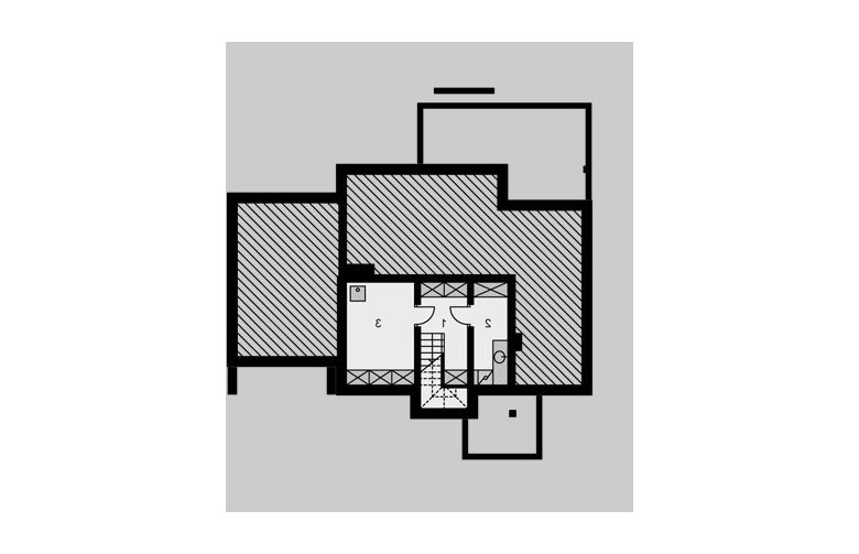Projekt domu jednorodzinnego LK&664 - piwnica