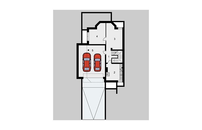 Projekt domu jednorodzinnego LK&657 - piwnica