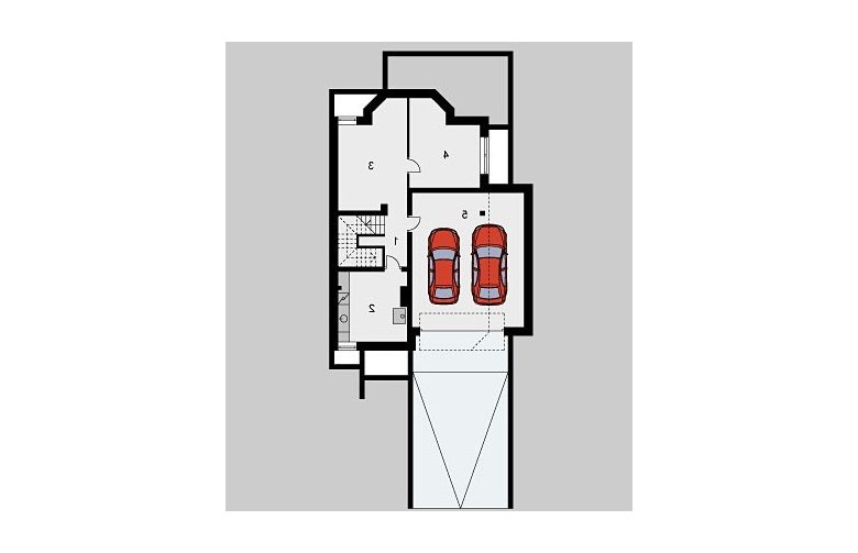 Projekt domu jednorodzinnego LK&657 - piwnica