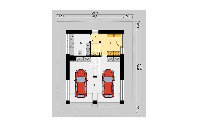 Projekt domu szkieletowego LK&662 - parter