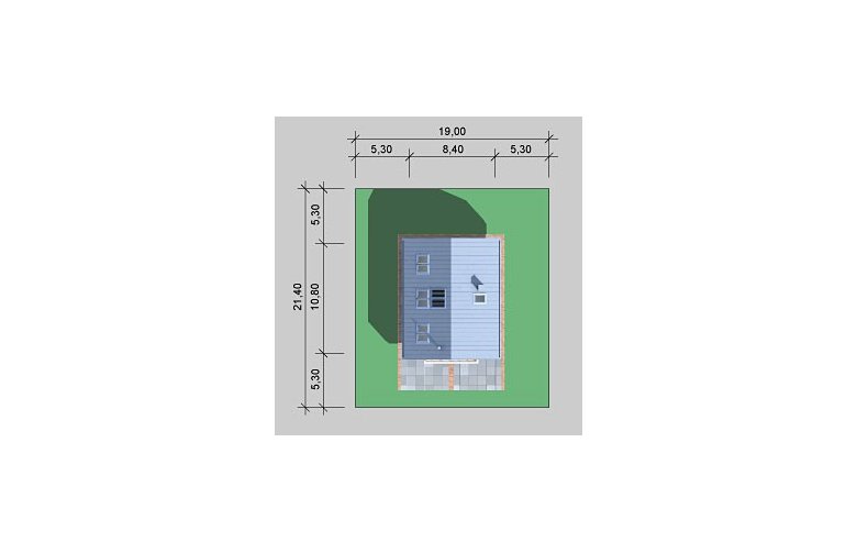 Projekt domu szkieletowego LK&662 - Usytuowanie