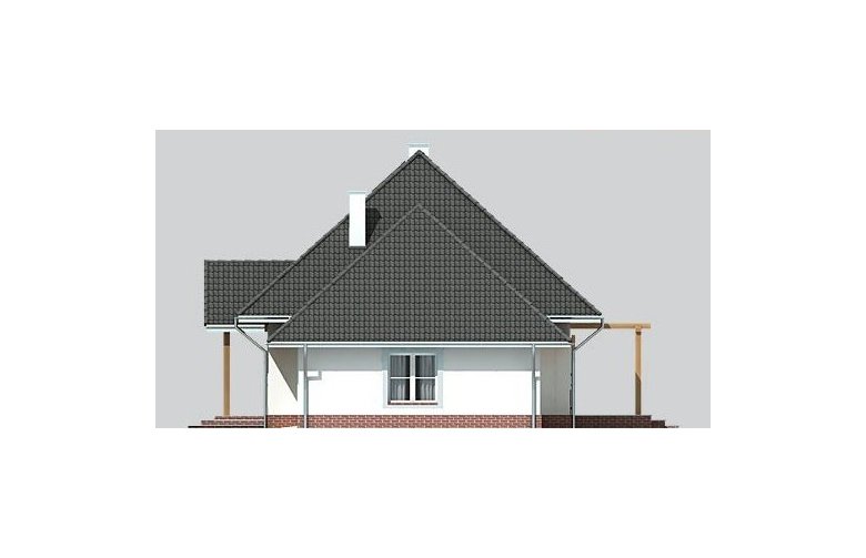 Projekt domu jednorodzinnego LK&667 - elewacja 4
