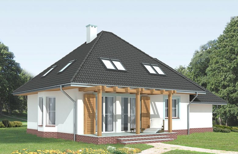 Projekt domu jednorodzinnego LK&667