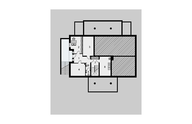 Projekt domu jednorodzinnego LK&681 - piwnica