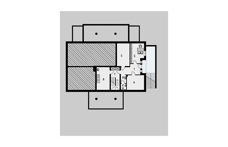 Projekt domu jednorodzinnego LK&681 - piwnica