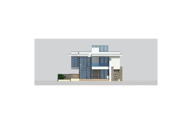 Projekt domu z poddaszem LK&683 - elewacja 1