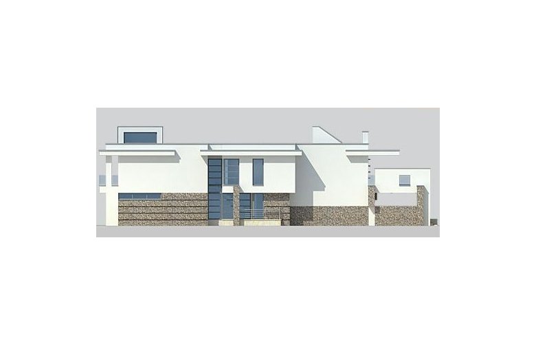 Projekt domu z poddaszem LK&683 - elewacja 4