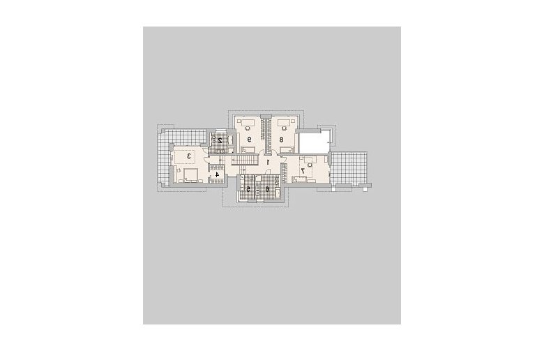 Projekt domu z poddaszem LK&683 - piętro