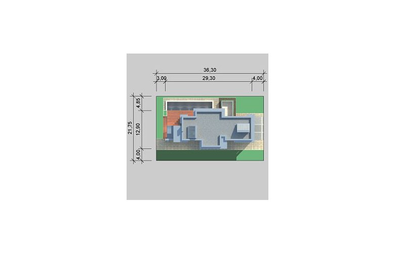 Projekt domu z poddaszem LK&683 - Usytuowanie