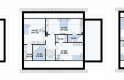 Projekt domu parterowego Z131 - rzut poddasza