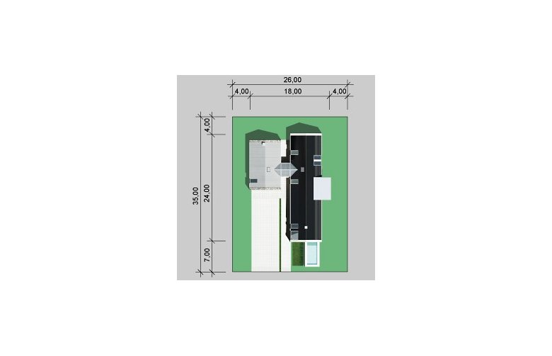 Projekt domu jednorodzinnego LK&688 - Usytuowanie