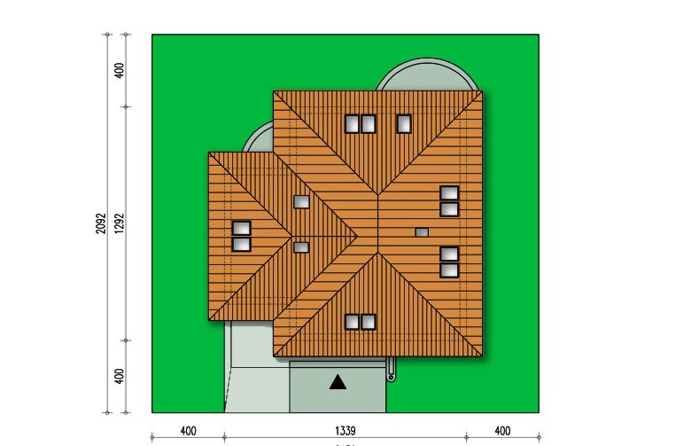 Projekt domu jednorodzinnego Syntia wersja C - Usytuowanie