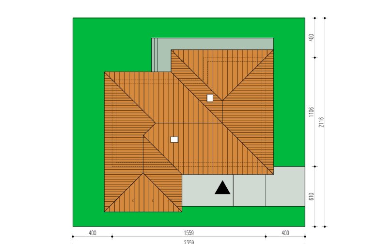 Projekt domu dwurodzinnego Olga - Usytuowanie