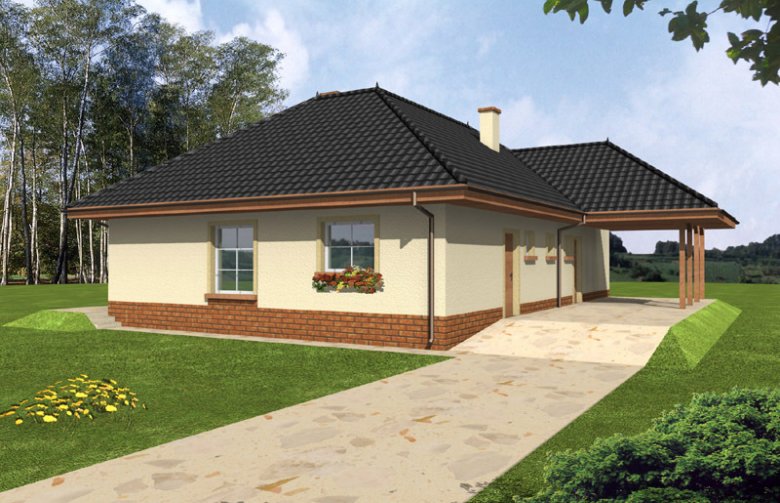 Projekt domu dwurodzinnego Olga