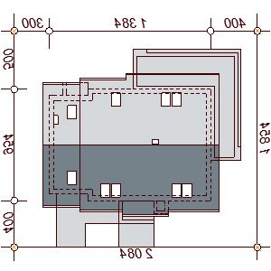 Usytuowanie budynku Kendra BIS w wersji lustrzanej