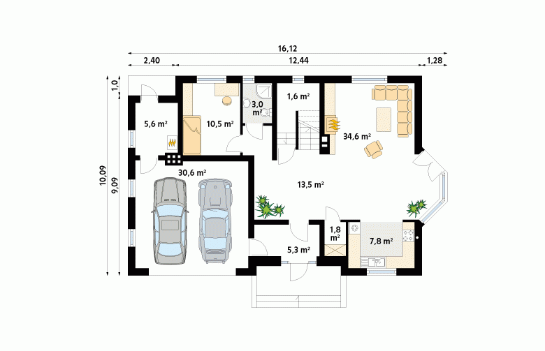 Projekt domu wielorodzinnego Huragan 2 - 