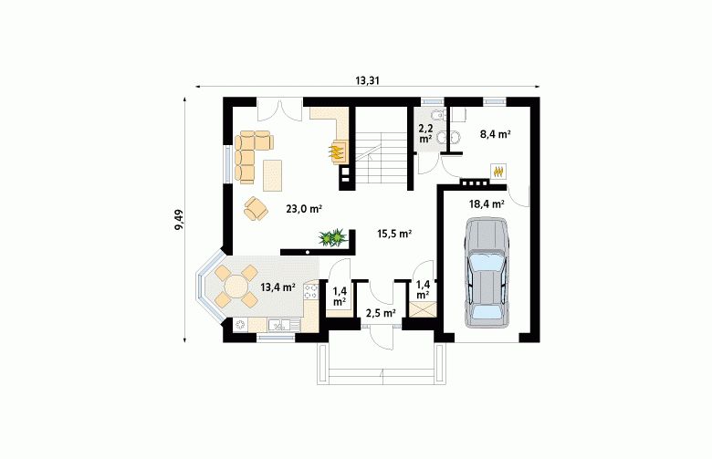 Projekt domu wielorodzinnego Huragan - 