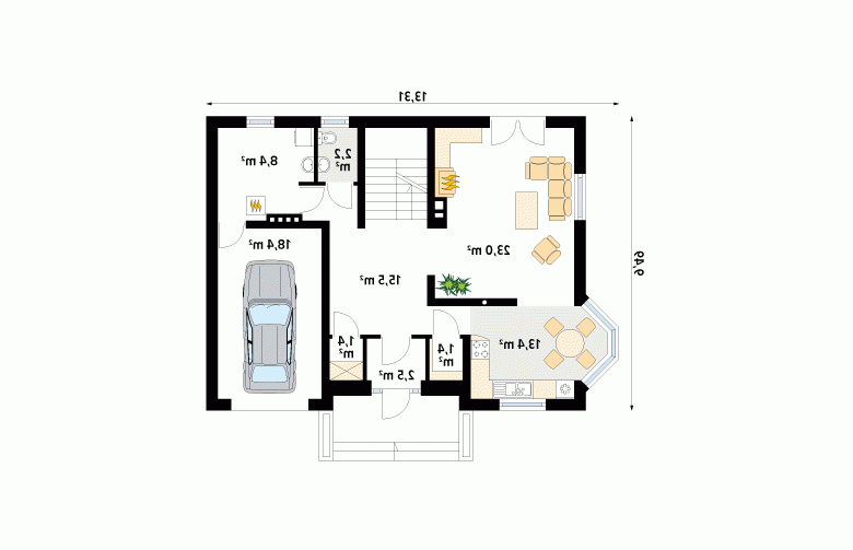 Projekt domu wielorodzinnego Huragan - 