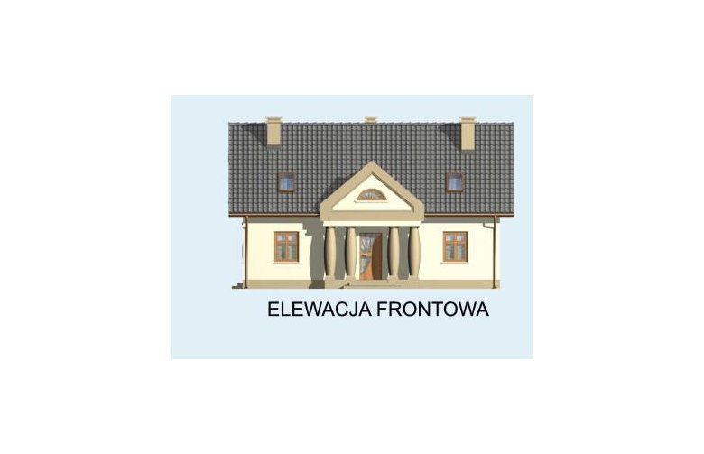 Projekt domu jednorodzinnego SALAMANCA - elewacja 1