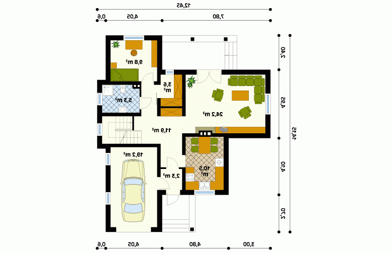 Projekt domu parterowego Kurant - 