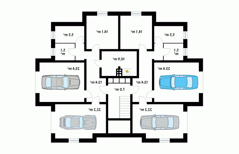 Projekt domu szkieletowego Lazur - 