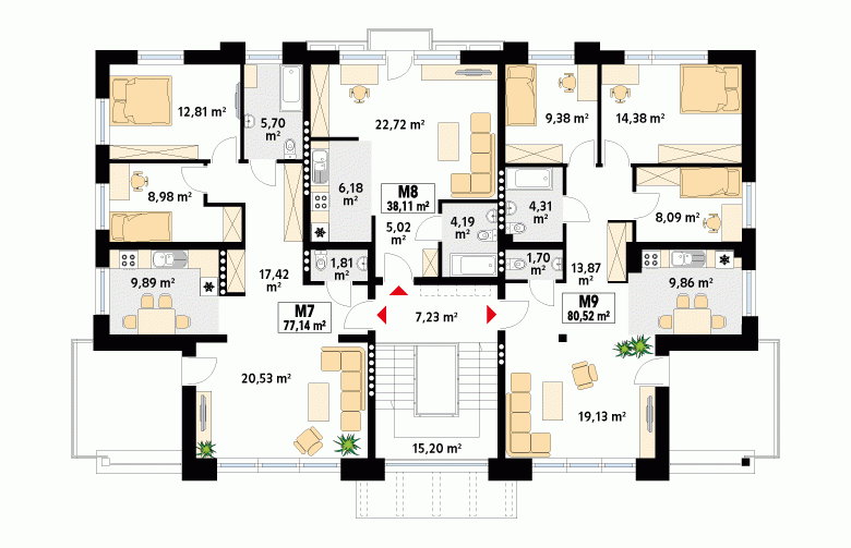 Projekt domu szkieletowego Lazur 2 - 