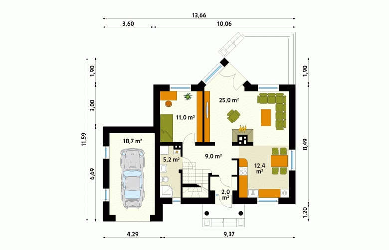 Projekt domu wielorodzinnego Maciejka 2 - 