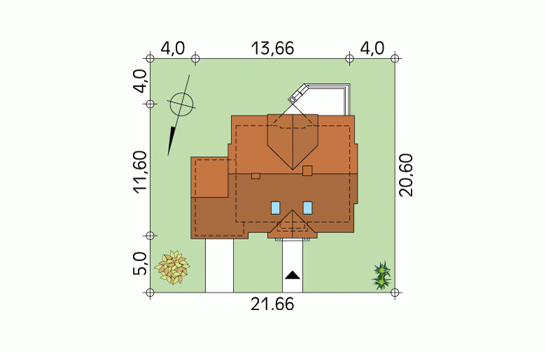 Projekt domu wielorodzinnego Maciejka 2 - Usytuowanie