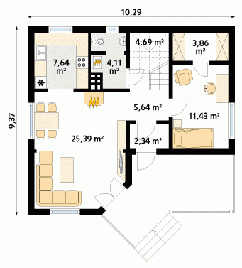 Rzut projektu Manta dr-S