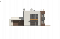 Projekt domu piętrowego Zx64 - elewacja 1