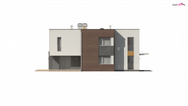 Elewacja projektu Zx64 - 4 - wersja lustrzana