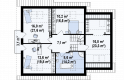 Projekt domu z poddaszem Z108 - rzut poddasza