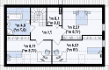 Projekt domu z poddaszem Z111 - rzut poddasza