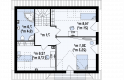 Projekt domu z poddaszem Z128 - rzut poddasza