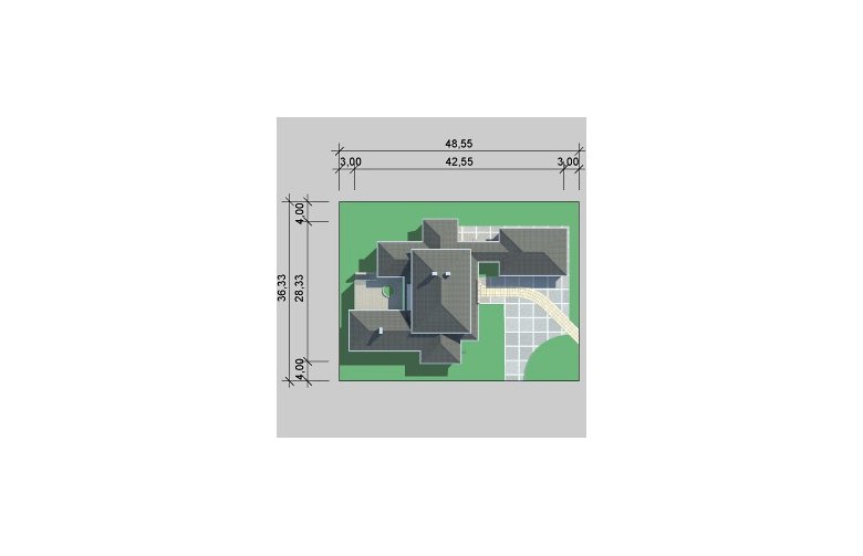 Projekt domu szkieletowego LK&685 - Usytuowanie