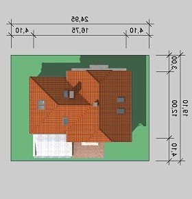 Usytuowanie budynku LK&676 w wersji lustrzanej