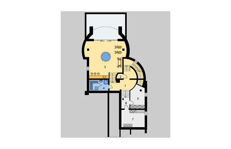 Projekt domu wielorodzinnego LK&659 - piwnica