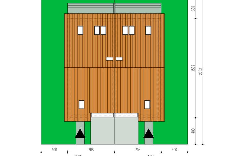 Projekt domu bliźniaczego Ester bl - Usytuowanie