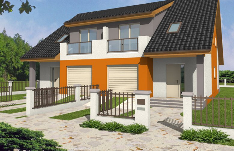 Projekt domu bliźniaczego Ester bl