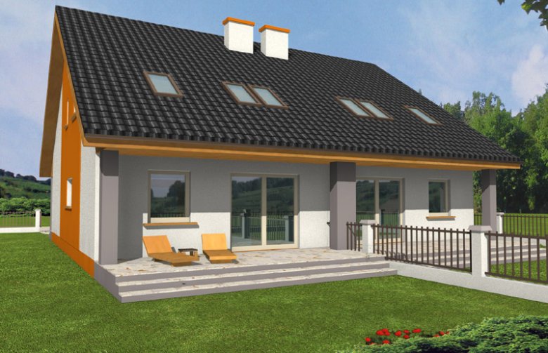 Projekt domu bliźniaczego Ester bl