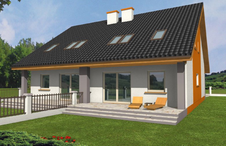 Projekt domu bliźniaczego Ester bl