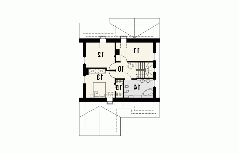 Projekt domu jednorodzinnego BARCELONA - 