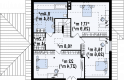 Projekt domu z poddaszem Z109 - rzut poddasza