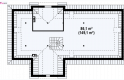 Projekt domu parterowego Z2 f+ L 40 GP ant - rzut poddasza